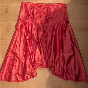 Max Studio coral satin skirt